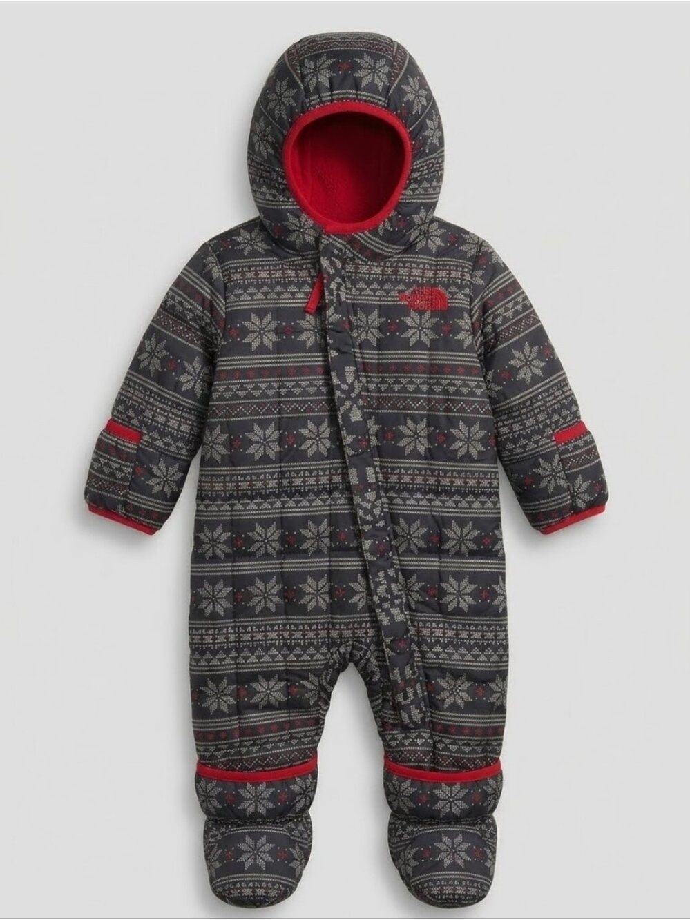 THE NORTH FACE | Thermoball Bunting Suite Romper Nordic Snowflake Baby Sz 3 6m